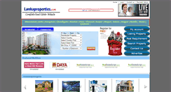 Desktop Screenshot of lankaproperties.com